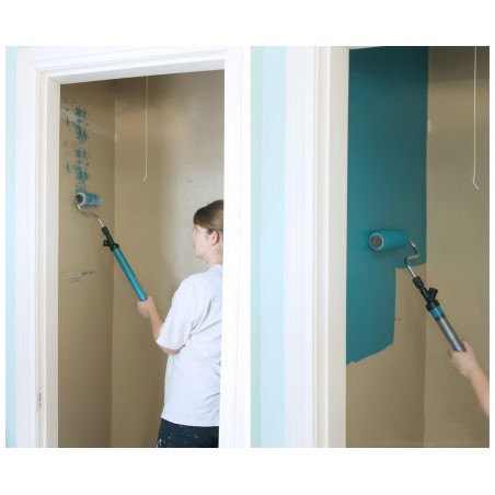 Rullo pittura con serbatoio integrato QUICK PAINT anti goccia manico 92- 145 cm