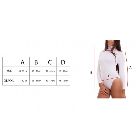 Body termico Yada VKA39 maniche lunghe collo alto interno felpato