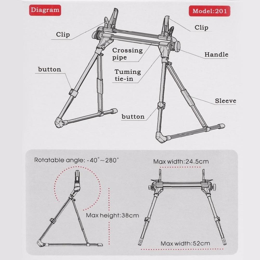 Supporto 401033 pieghevole regolabile...