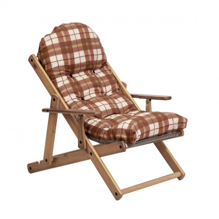 ArtLegno Poltrona imbottita reclinabile RELAX RONDO' 84X60X110cm 3 colori