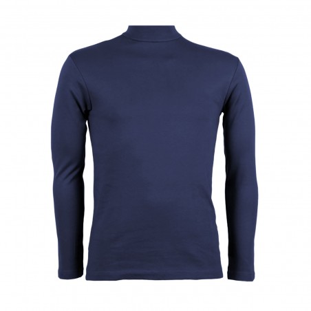 Maglia da uomo mod. Raphael VKA28 interno felpato slim fit a mezzo collo