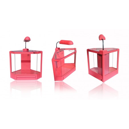 Acquario in plastica rigida 4,5 litri  6 led 2w con filtro vari colori risparmio energetico 28,5 x 18,6 x 24,5 cm 