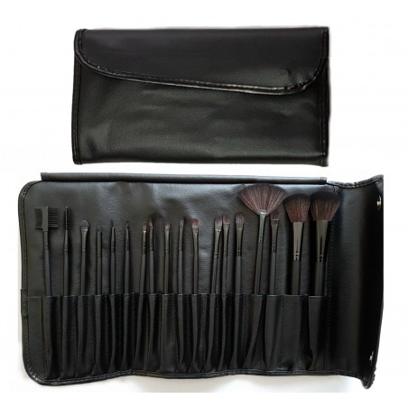 Set da 18 pennelli Make-Up professionali + pochette