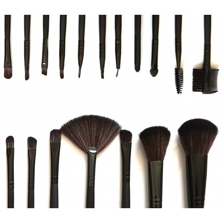 Set da 18 pennelli Make-Up professionali + pochette