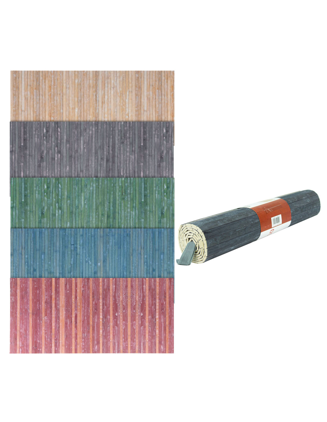 REDS Tappeto in Bamboo con fondo antiscivolo 50x120cm Lavabile