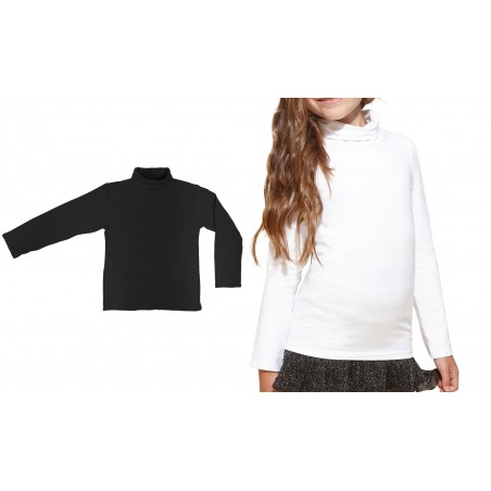 PACK 3 NABLA Maglie Bambina termiche COLLO ALTO VKA42 felpato manica lunga