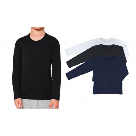 Pack 4 Maglie termiche Bambino XONDE GIROCOLLO VKA32 felpato manica lunga