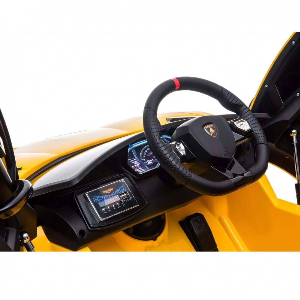AUTO MACCHINA ELETTRICA 12V PER BAMBINI LAMBORGHINI AVENTADOR BIANCO