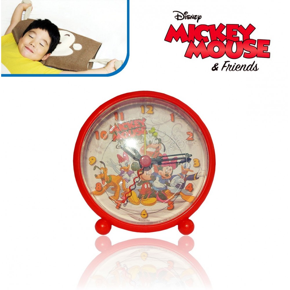 Orologio digitale da polso piu' orologio da comodino con sveglia integrata Mickey Mouse idea regalo Disney 