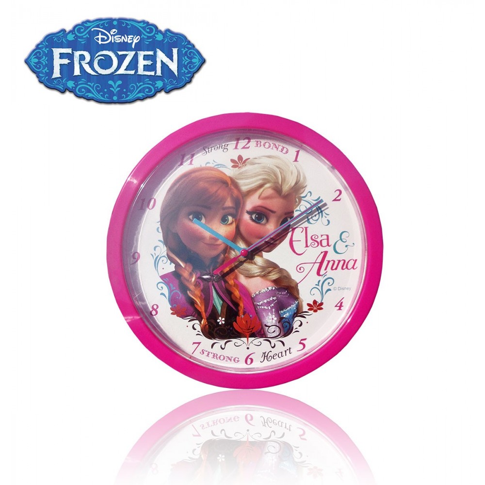 Orologio da muro per camerette principesse Frozen Elsa e Anna Disney