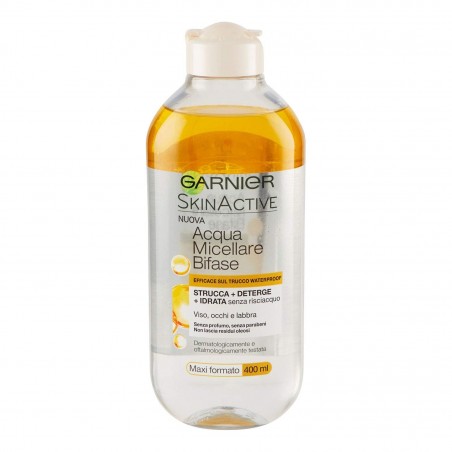 Garnier Acqua Micellare Bifase con Olio d'Argan Strucca deterge idrata 400ml