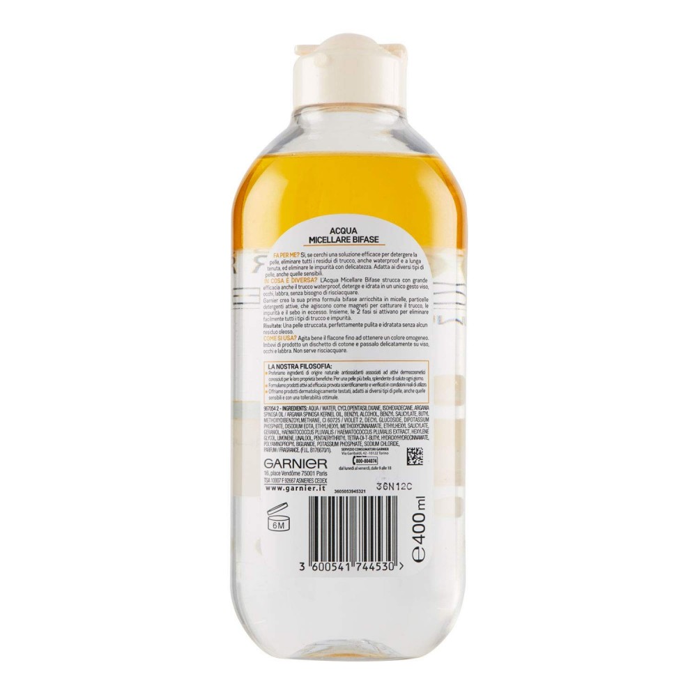 Garnier Acqua Micellare Bifase con Olio d'Argan...