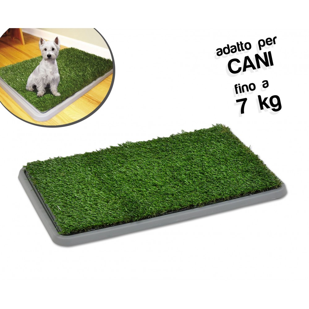 Lettiera 68 x 43 x 5 cm erba sintetica per animali domestici toilette POTTY PATCH 3 strati
