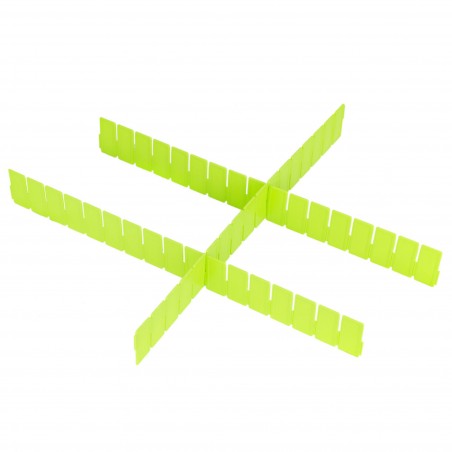 Pack 3 Divisori organizer 290013 componibili per cassetti in plastica 50x435mm