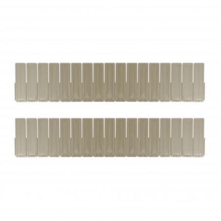 Pack 2 Divisori organizer componibili per cassetti in plastica 90x435mm