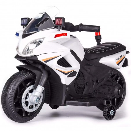 Moto Elettrica LT897 per Bambini 6V Kid Go Police Polizia