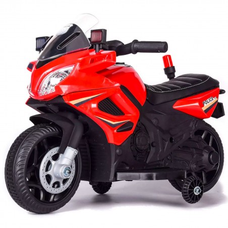 Moto Elettrica LT897 per Bambini 6V Kid Go Police Polizia