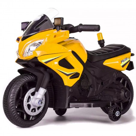 Moto Elettrica LT897 per Bambini 6V Kid Go Police Polizia