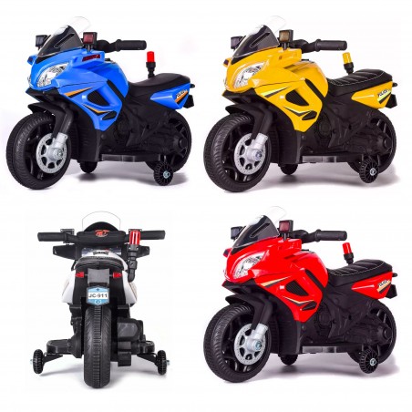 Moto Elettrica LT897 per Bambini 6V Kid Go Police Polizia
