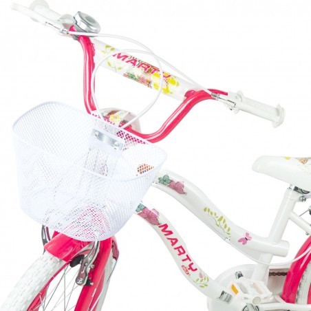 Bicicletta bambina MARTY misura 20 ruote alte età 6-10 con cestino