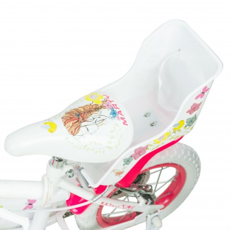 Bici da Bambina MARTY misura 12 da 2-5 anni con cestino e portabambole