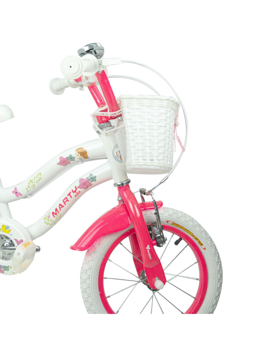 AVASTA Cestino In Vimini Per Bici Bambina E Adulto - Manubrio, Rattan Naturale, Cinghie Pelle, Taglie XS-M