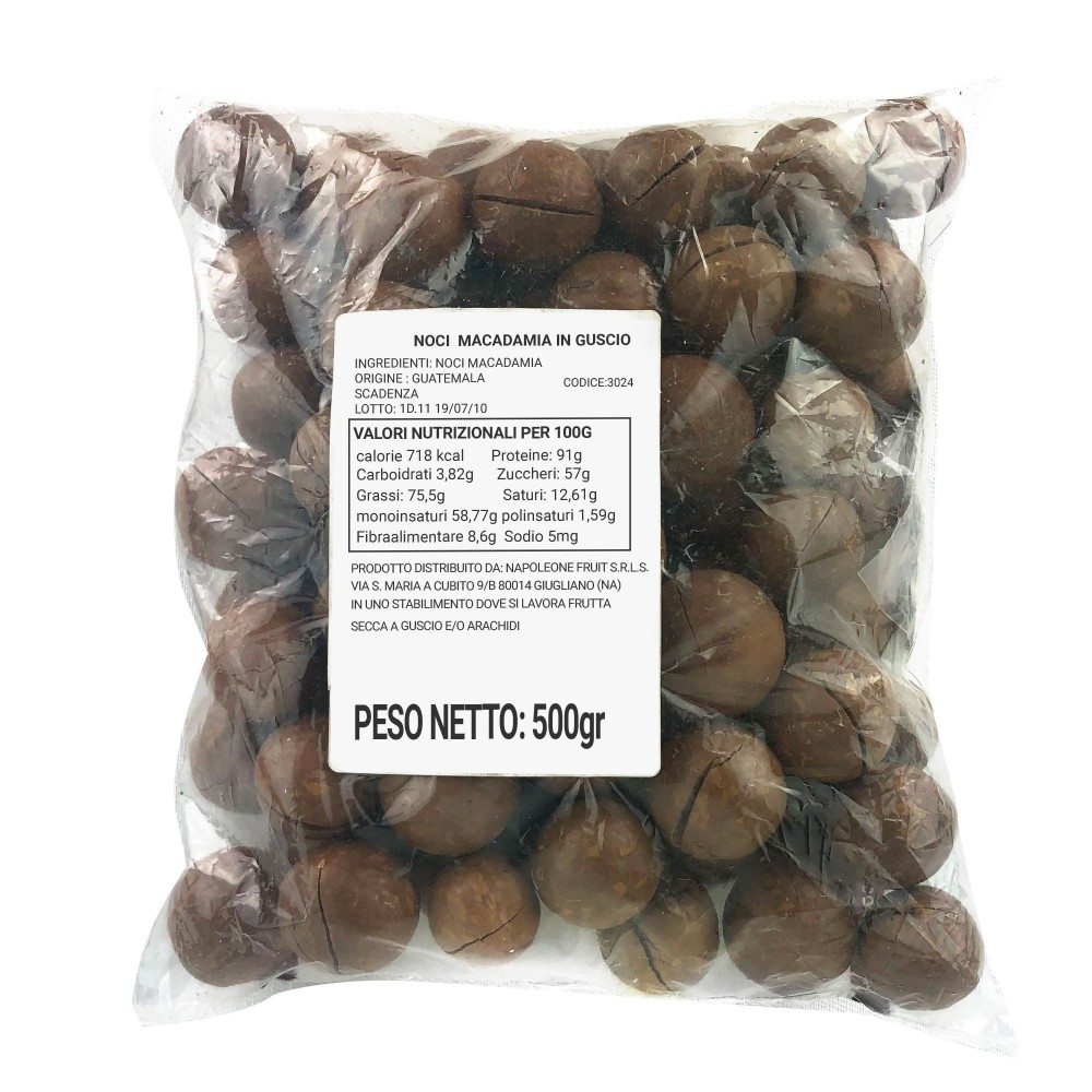 Pack 500 gr Noci Macadamia in Guscio NAPOLEON...