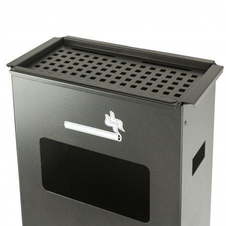 Spegni sigarette Iron Grey Art 830.B 33x18x70cm con Cestino Porta Rifiuti