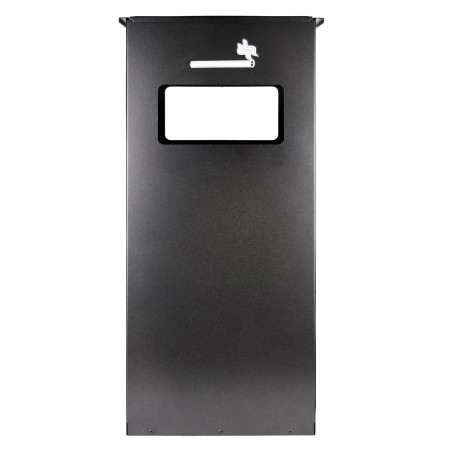 Spegni sigarette Iron Grey Art 830.B 33x18x70cm con Cestino Porta Rifiuti