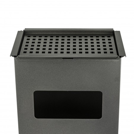 Spegni sigarette Iron Grey Art 830.B 33x18x70cm con Cestino Porta Rifiuti