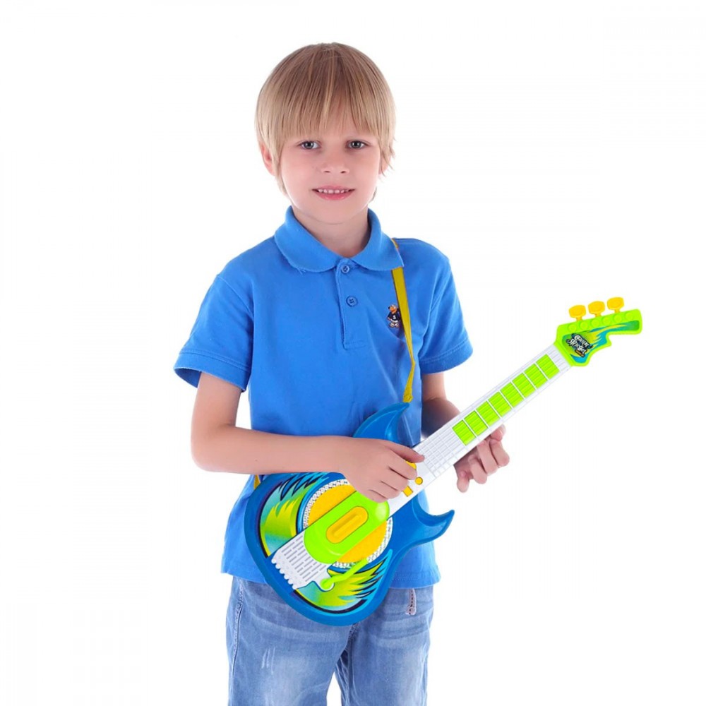 Chitarra elettrica 2 in 1 con microfono e asta...