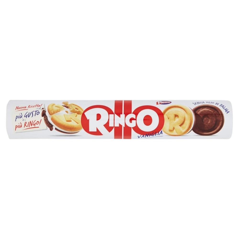 6 pacchi di Ringo Biscotti tubo Vaniglia 12 pezzi da 165 g Pavesi