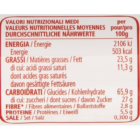 6 pacchi di Ringo Biscotti tubo Vaniglia 12 pezzi da 165 g Pavesi