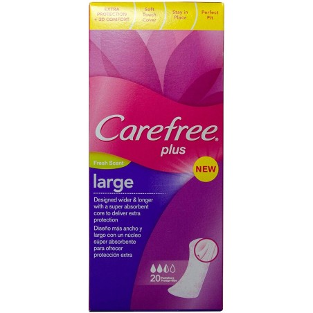 Carefree Plus LARGE 28 pz Proteggi-slip super soft per una maggiore protezione