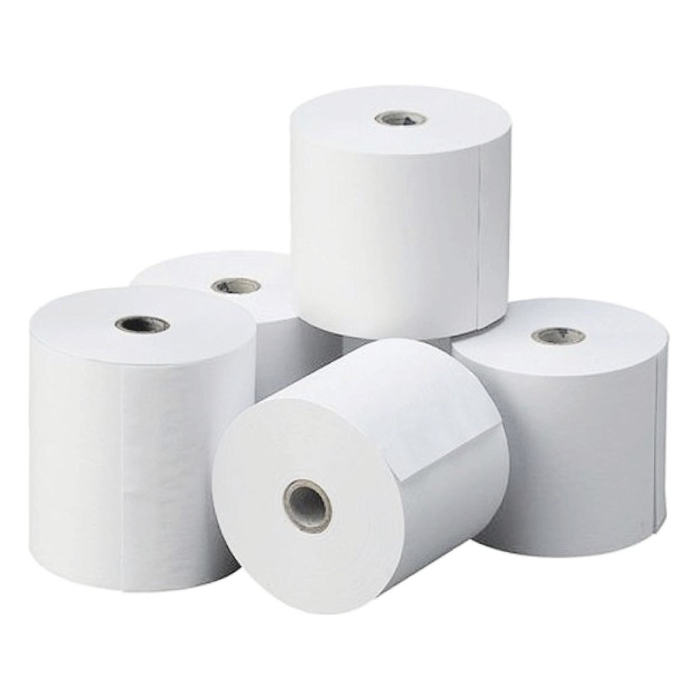 Image of Pack 10 rotoli carta termica ONE OFFICE per Cassa 80mm x 80mt foro12mm 55gr