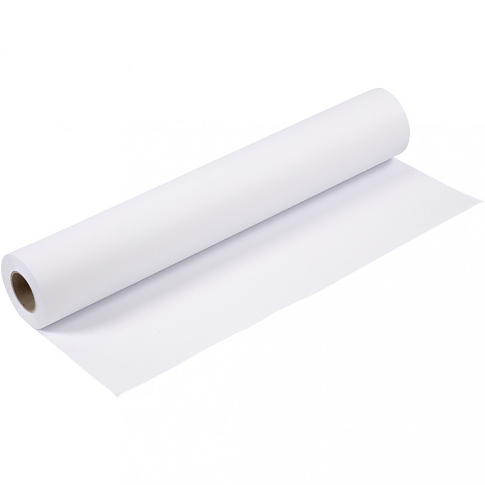 Rotolo di carta plotter 90gr 61 cm x 50 mt bianco puro A1 alta qualità