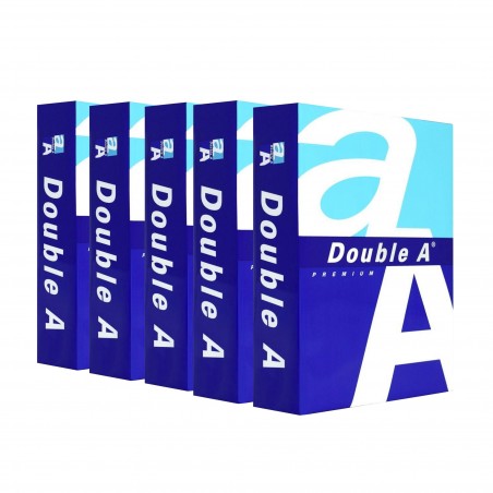Pack da 5 Risme di carta Formato A5 015430 da 80 g 500 fogli DOUBLE A Premium