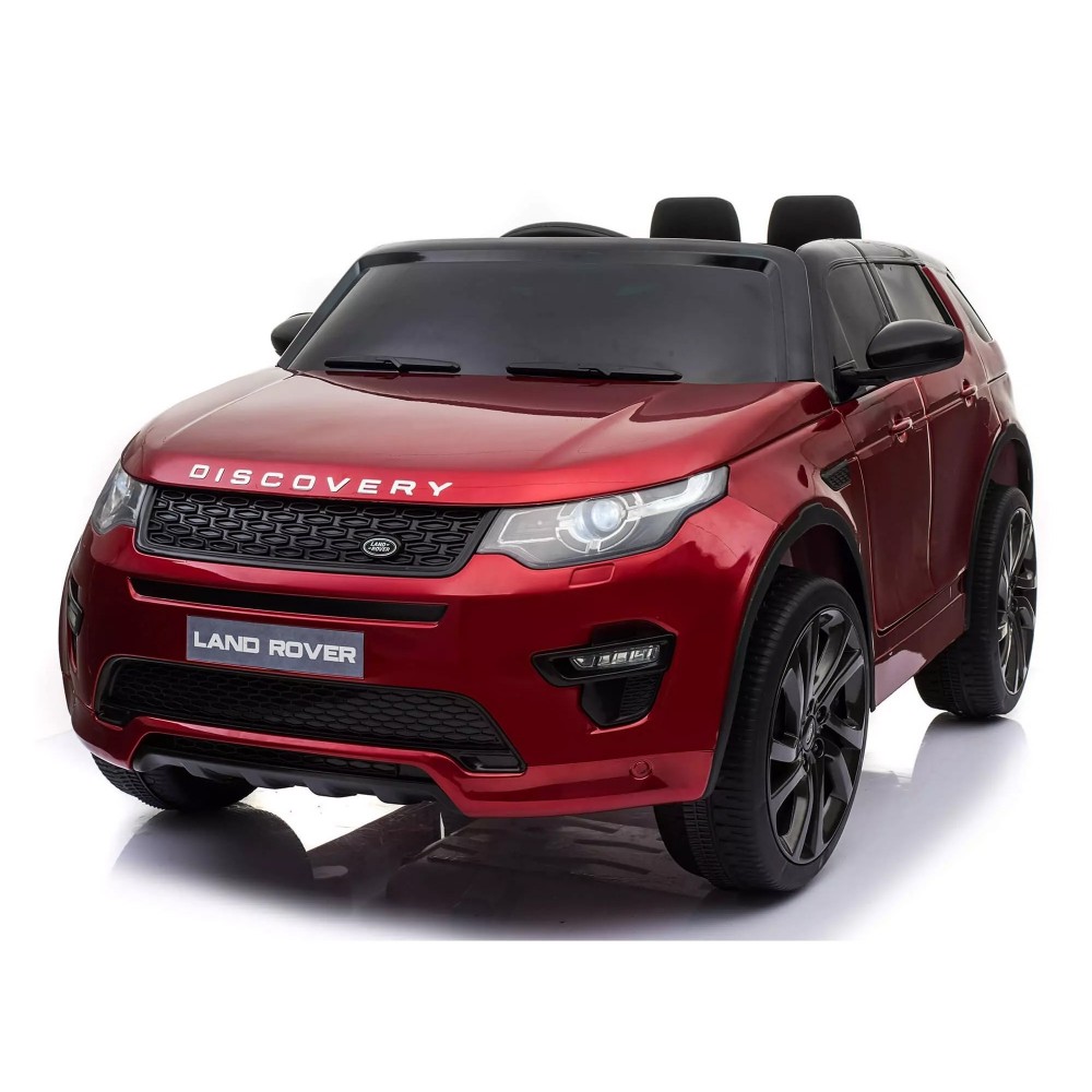 Tecnobike Shop Auto Macchina Elettrica per Bambini Land Rover Discovery 12V 2 Posti Display 4 Pollic Nero