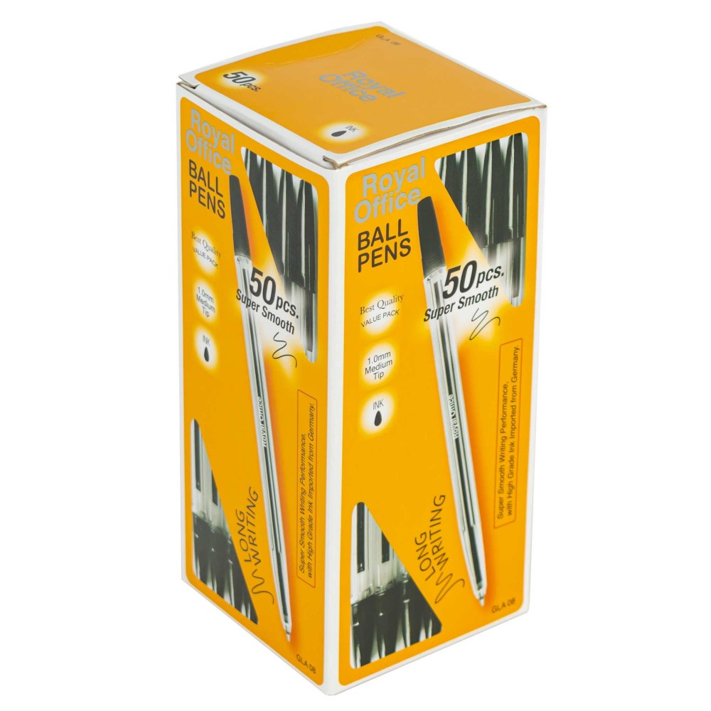 Pack da 50 Penne ad inchiostro a sfera Royal...