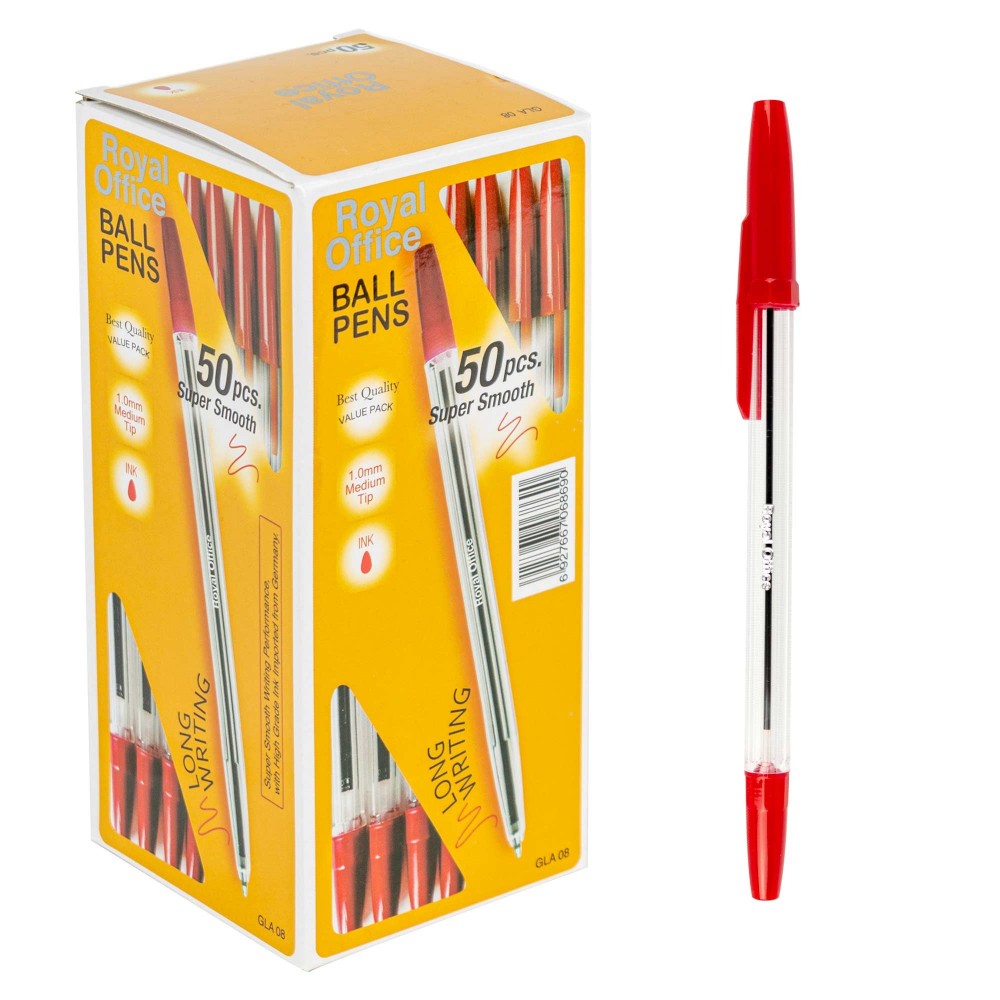 Pack da 50 Penne ad inchiostro a sfera Royal...