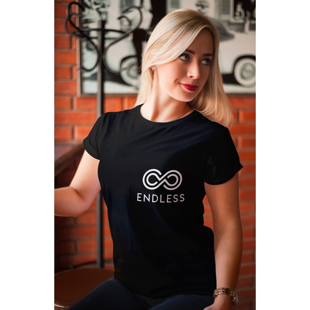 T-shirt Maglia Endless Donna in 100% Cotone...