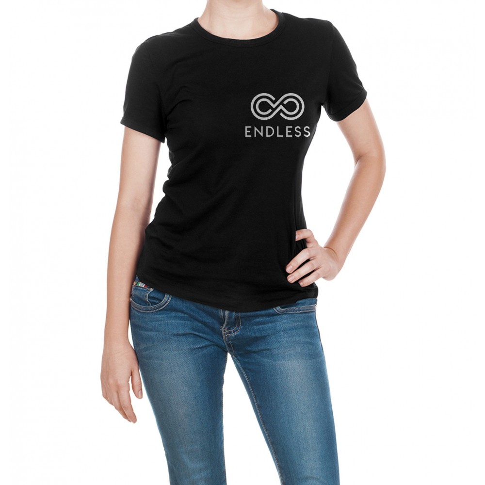Image of T-shirt Maglia Endless Donna in 100% Cotone dalla M alla XL Fruit of the Loom XXL