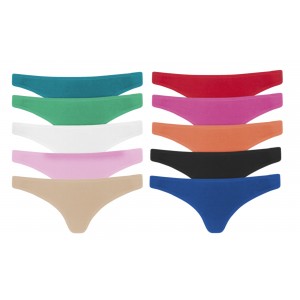 F6247 Pack di 12 slip in cotone modello brasiliana intimo... 2