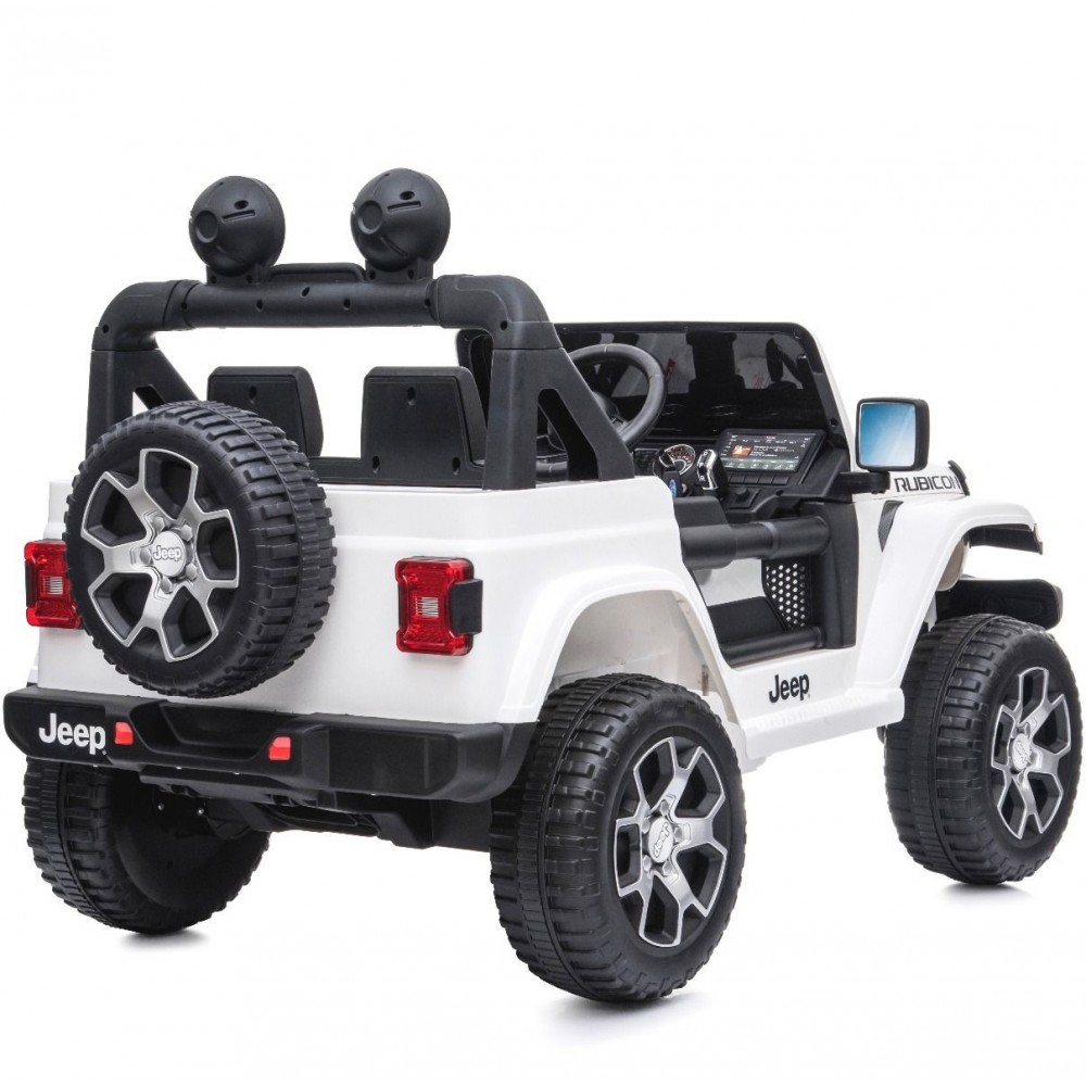 Jeep Wrangler bambini 12V BIPOSTO luci e suoni Schermo MP4