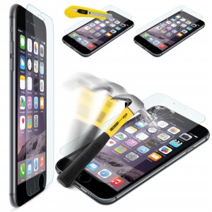 Image of Pellicola trasparente vetro temperato smartphone protegge schermo Iphone 6 PLUS 8027557857903