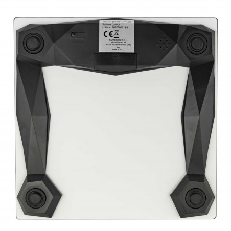 Bilancia digitale 6087001 pesapersone Enrico Coveri V1 30x30 cm in vetro 150kg