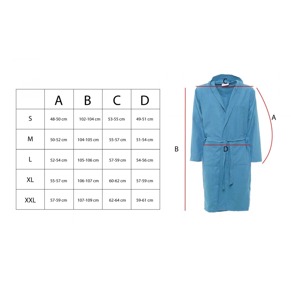 Accappatoio in microfibra 270635 ricamo Notte...