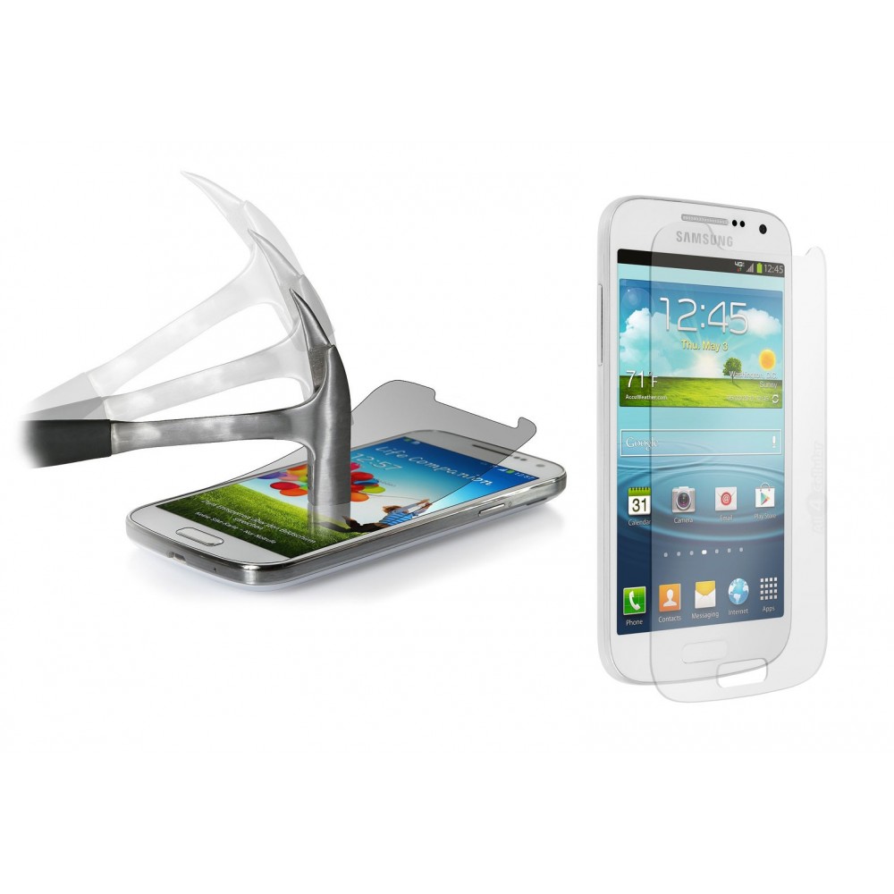 Pellicola trasparente in vetro temprato smartphone  protegge lo schermo da urti e cadute SAMSUNG S4