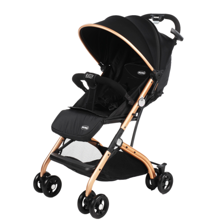 Passeggino NUNU' BUGSY B30409-GB pieghevole Trolley zanzariera coprigambe NERO