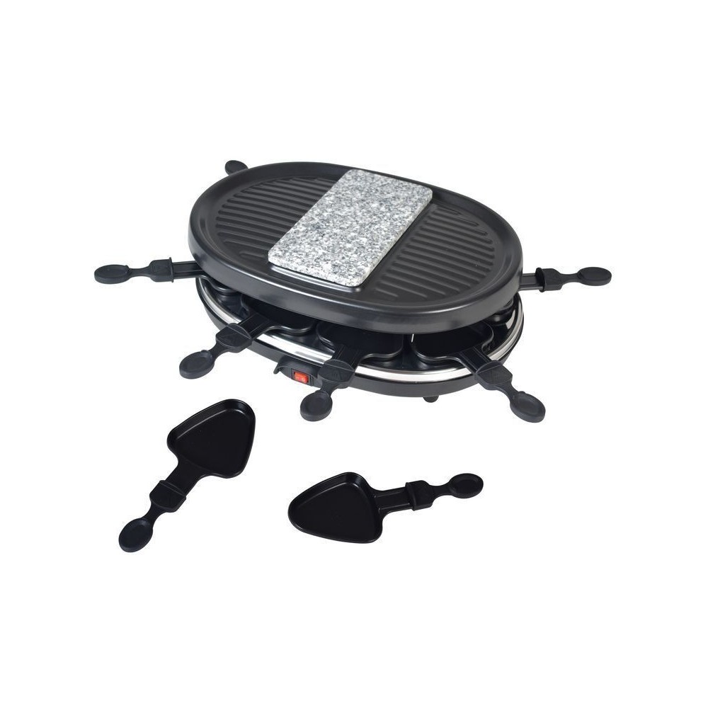 Kiwi Raclette 3 in 1 900w KG5811 per grigliare,rosolare e Raclettieren 8 persone